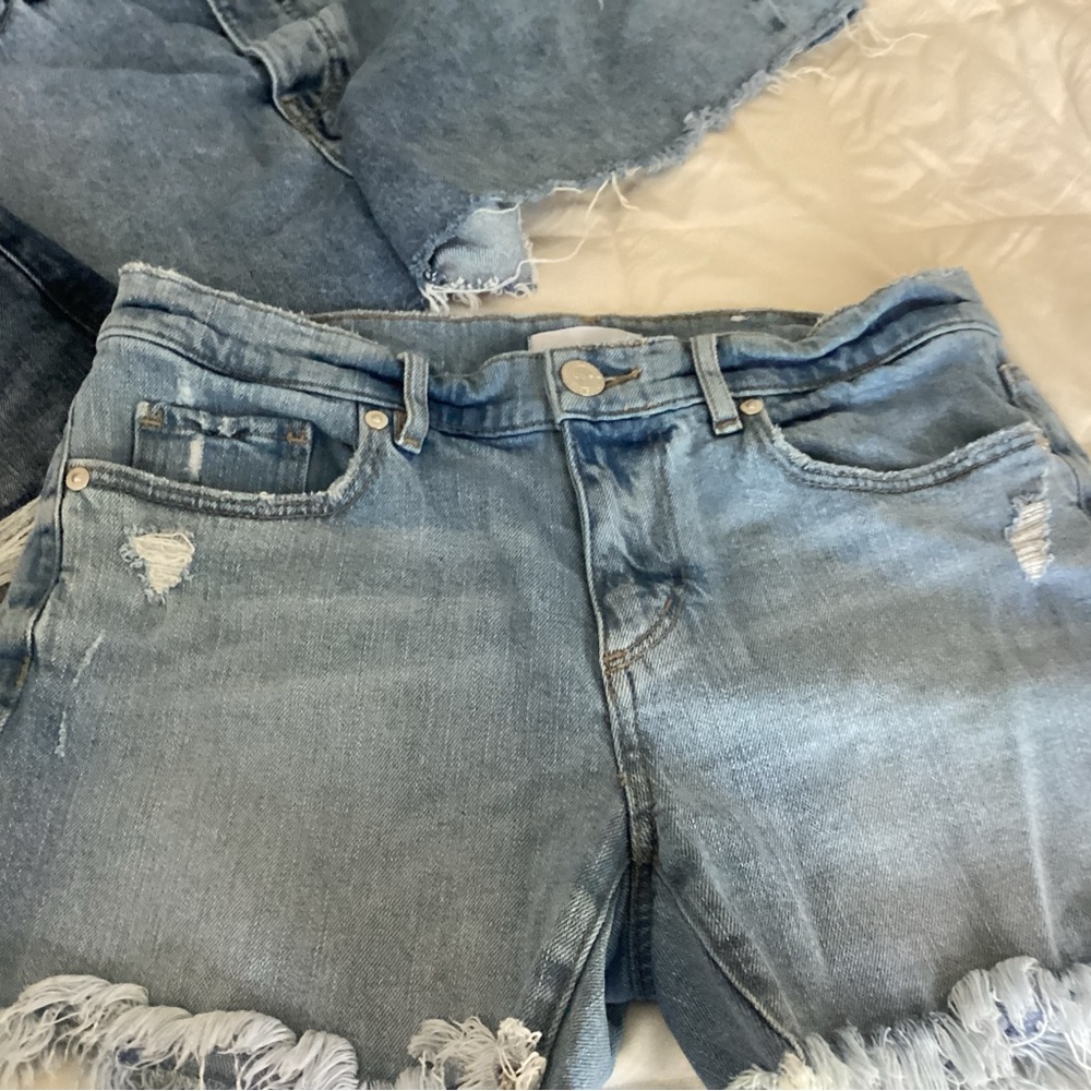 LOFT Light Blue Jean Shorts lot of 5 denim shorts